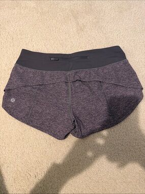 lululemon athletica Women's Heather Gray Running Shorts